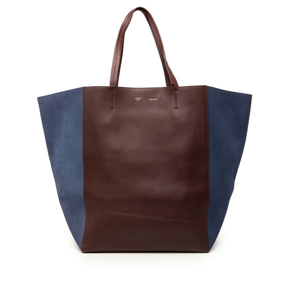 Celine Handbags - Pre-Loved Celine Large Bicolor Suede and Calfskin Phantom Cabas Tote